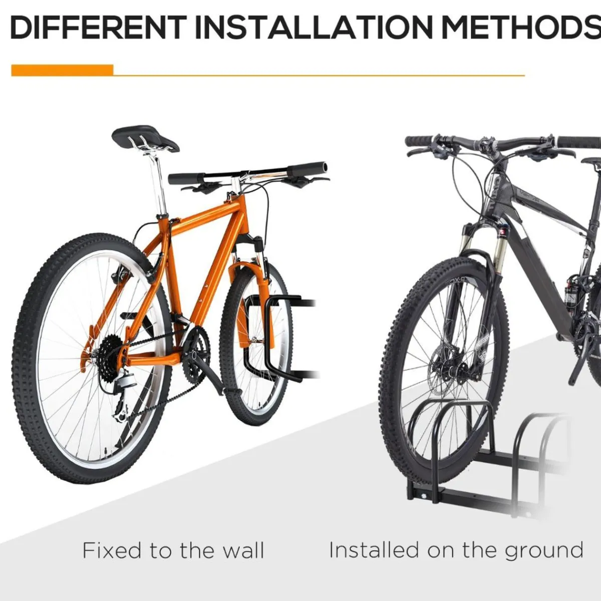 Discount - Aparcamiento para 3 bicicletas Negro Bicicletas