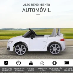 Hot - Audi TT eléctrico blanco Vehículos De Batería O A Pedales