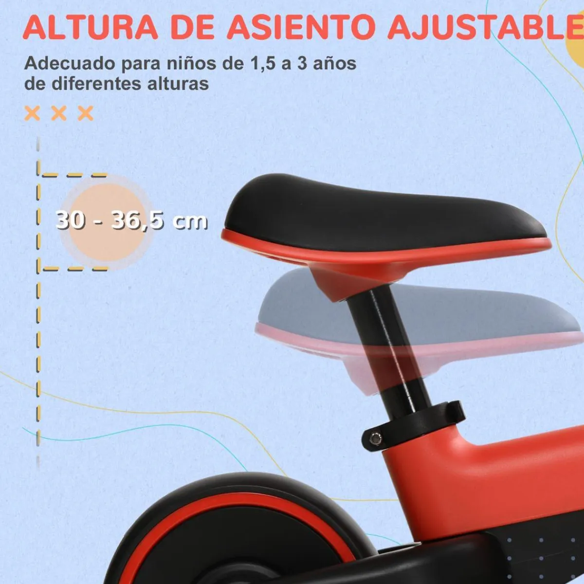 Discount - Bicicleta sin pedales rojo Motos Y Triciclos