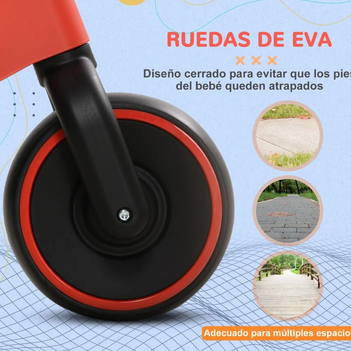 Discount - Bicicleta sin pedales rojo Motos Y Triciclos