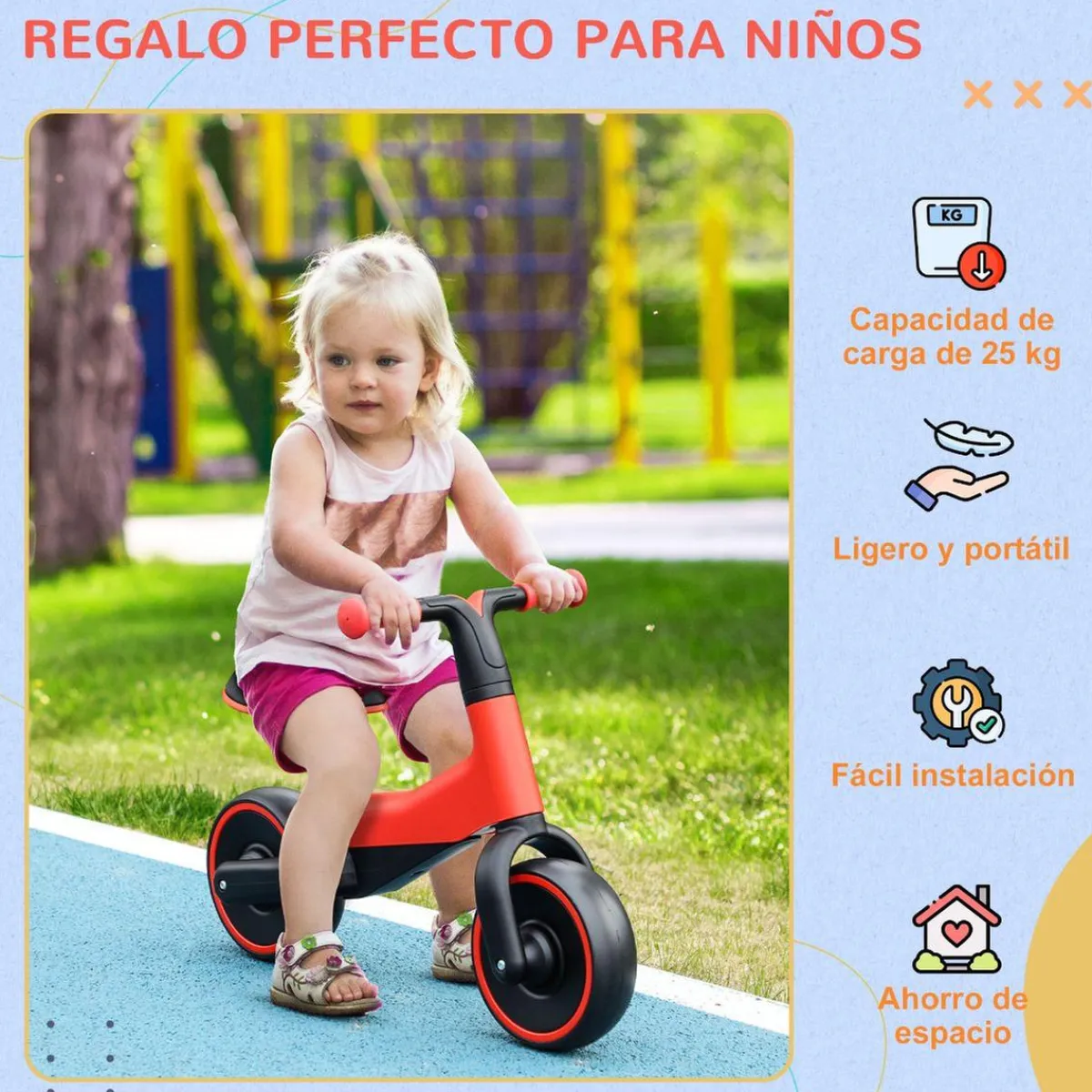 Discount - Bicicleta sin pedales rojo Motos Y Triciclos
