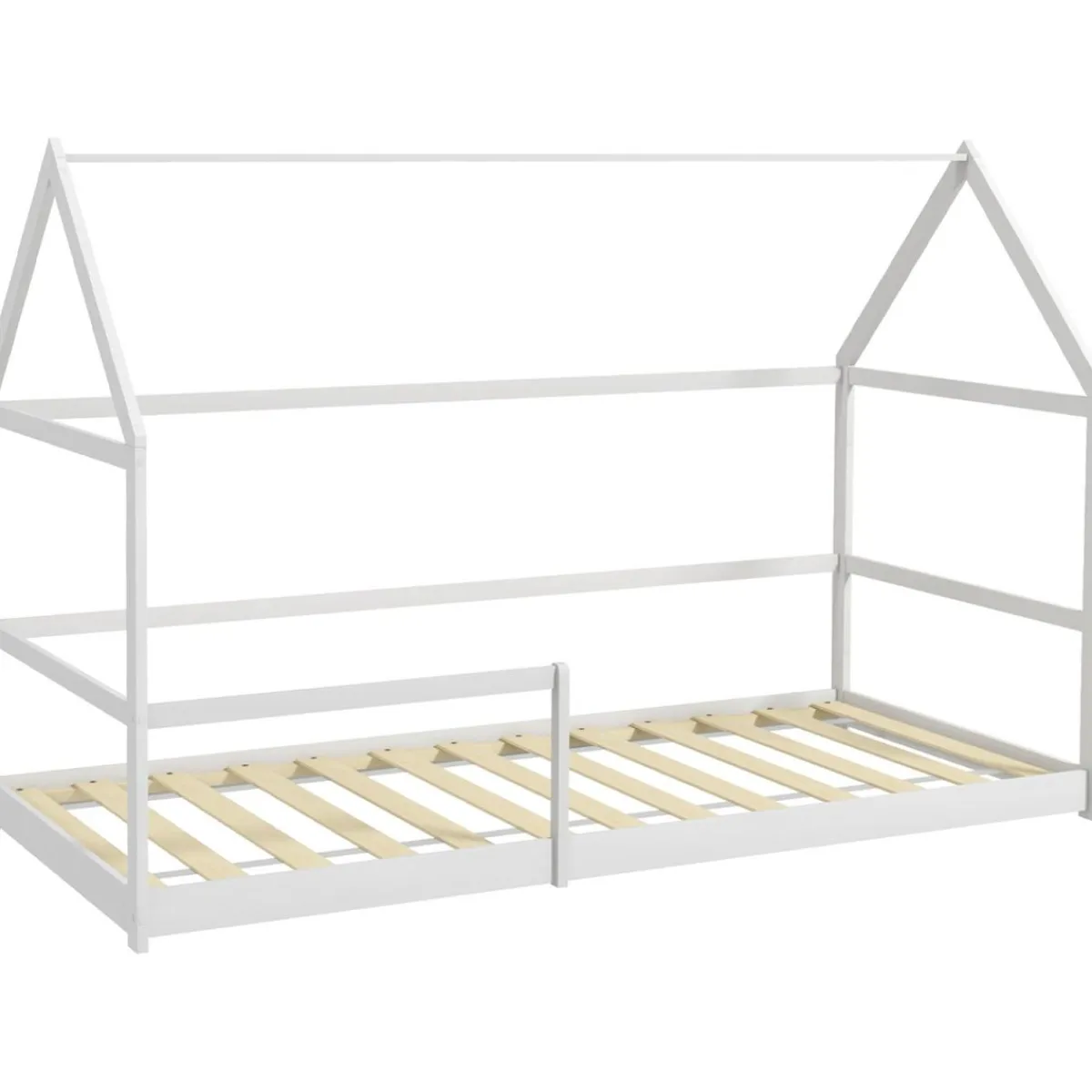 Discount Homcom - Cama infantil en forma de casa Blanco Estilo De Vida