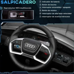 - Coche de batería Audi E-tron Negro*Homcom Best