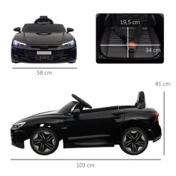 Clearance - Coche eléctrico Audi RS e-tron GT negro Vehículos De Batería O A Pedales