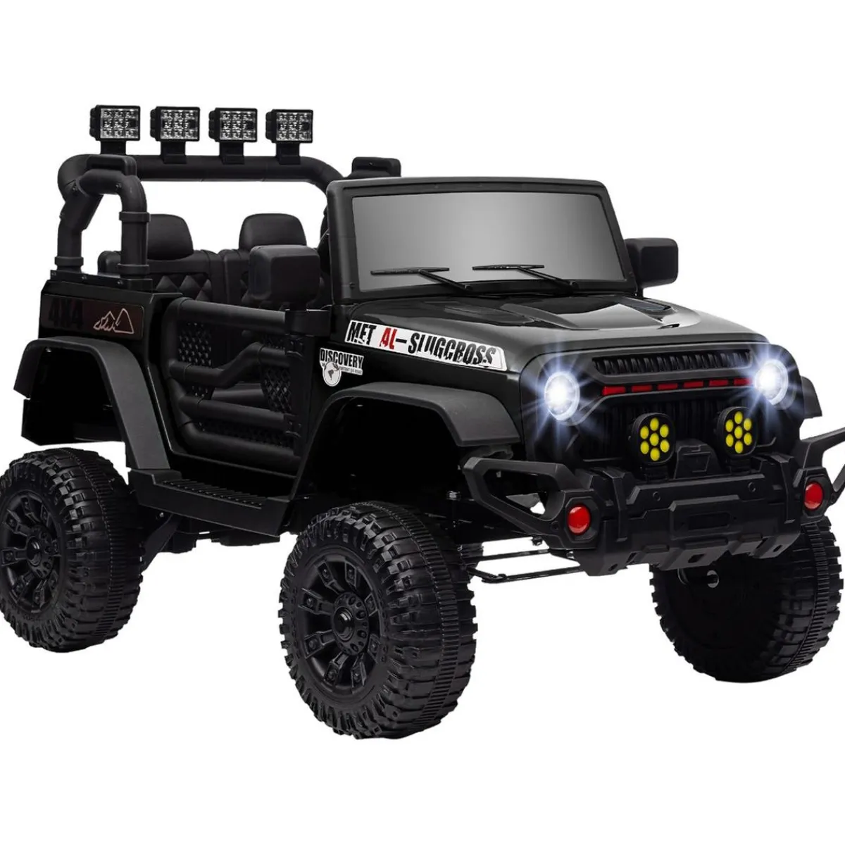 Discount Homcom - Coche eléctrico batería 12 V con mando a distancia Negro Vehículos De Batería O A Pedales