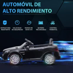 Homcom - Coche eléctrico Mercedes SLC 300 Negro con mando*AIYAPLAY Best