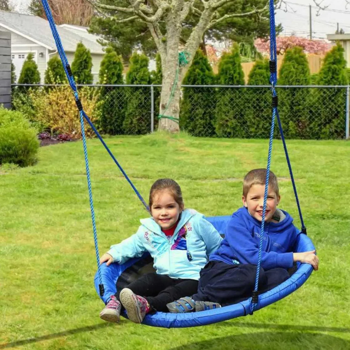 Sale - Columpio Nido Infantil Azul y Negro Entretenimiento·Hamacas Y Columpios|Columpios