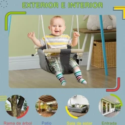 - Columpio para bebés con altura ajustable*Homcom Discount