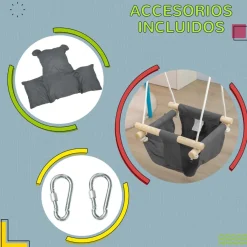 - Columpio para bebés con altura ajustable*Homcom Discount