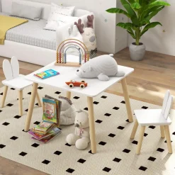 Homcom - Conjunto Mesa + 2 sillas Madera*AIYAPLAY Sale