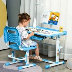 Sale - Conjunto Pupitre reclinable + Silla Azul Estilo De Vida