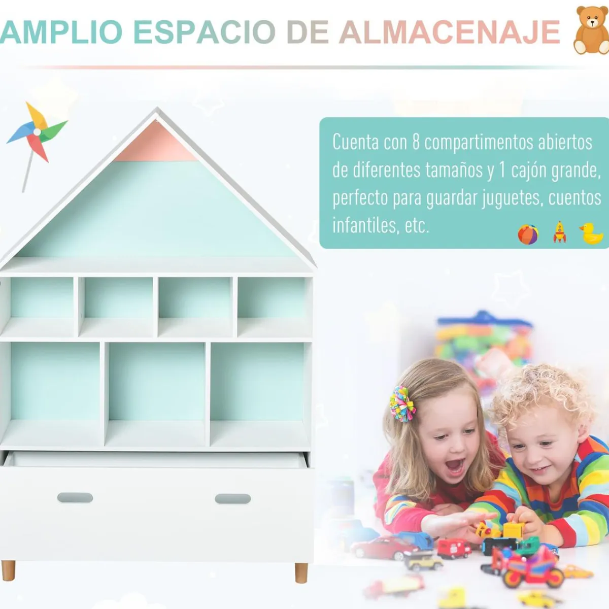 - Estantería de madera*Homcom