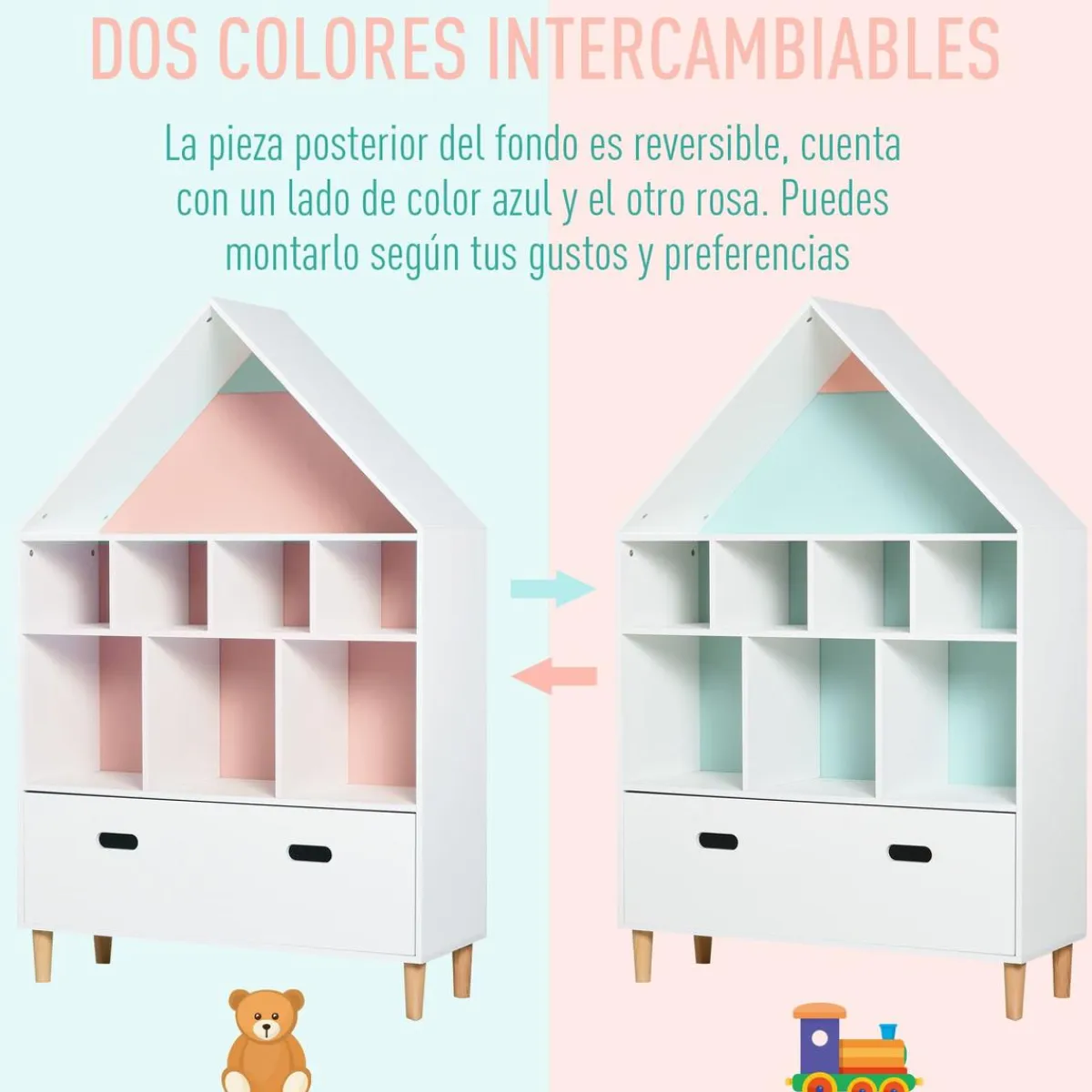 - Estantería de madera*Homcom