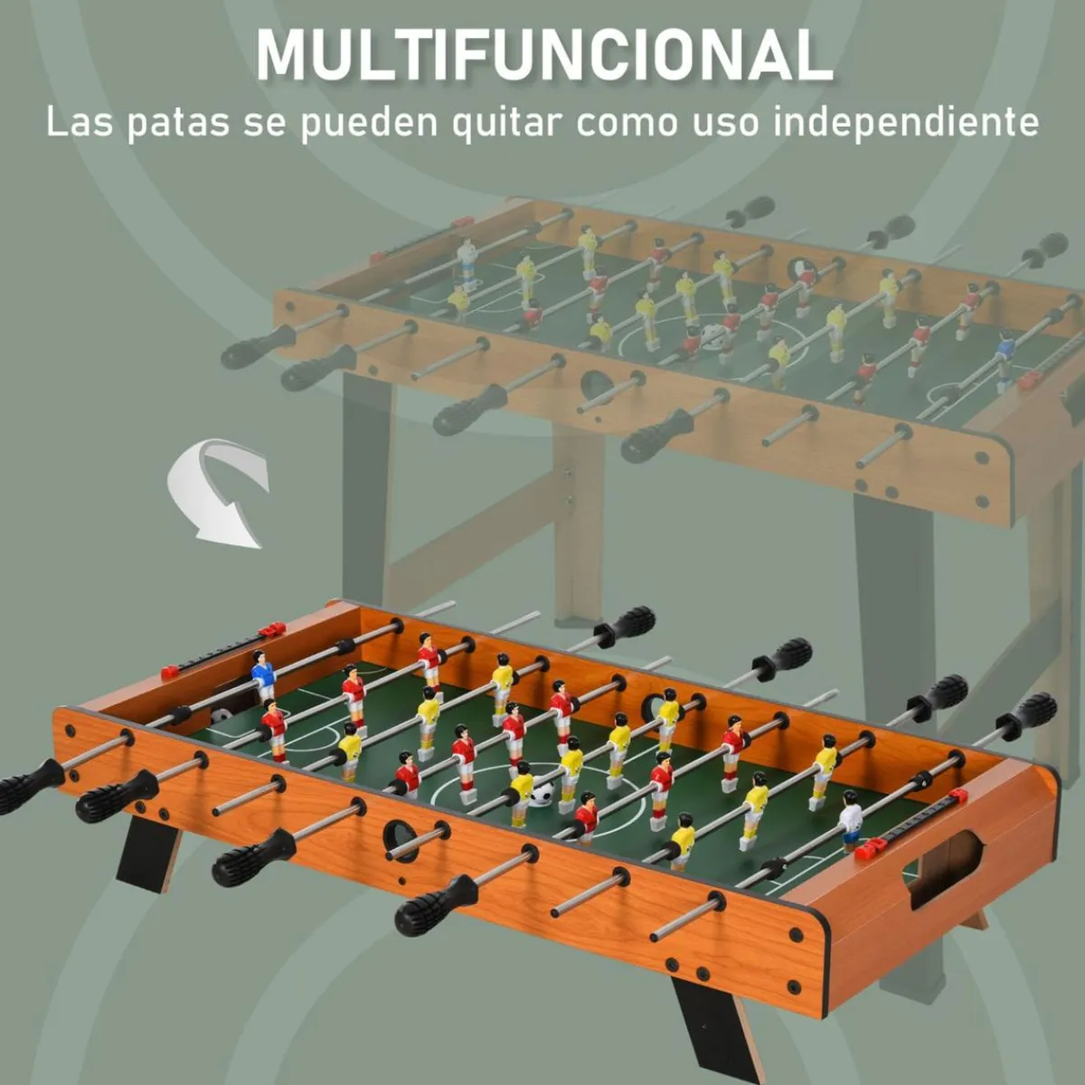 Sale - Futbolín madera y negro Futbolines|Deportes
