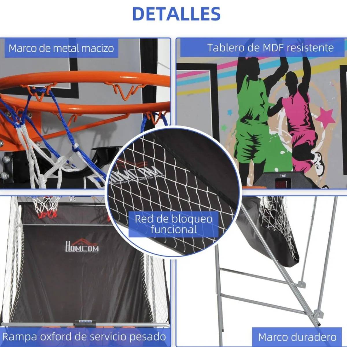 - Juego de canastas de baloncesto con contador electrónico Deportes