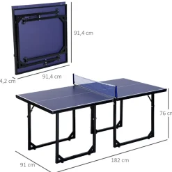 - Mesa Ping Pong plegable con red*Homcom Clearance