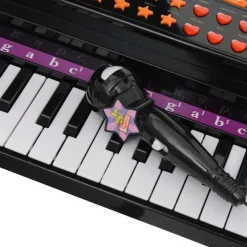 Best - Mini Piano Electrónico de Juguete Negro Música|Electrónicos