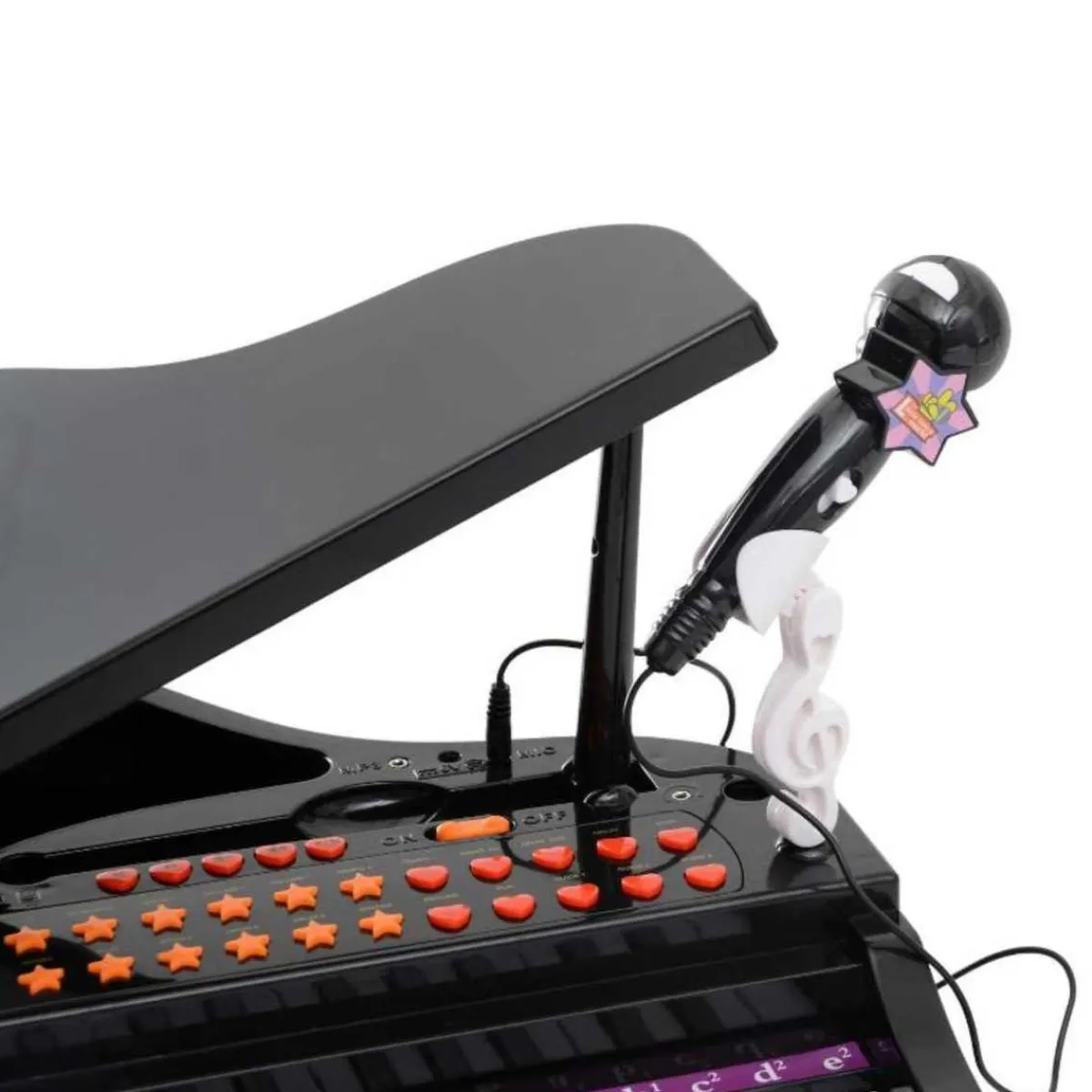 Best - Mini Piano Electrónico de Juguete Negro Música|Electrónicos