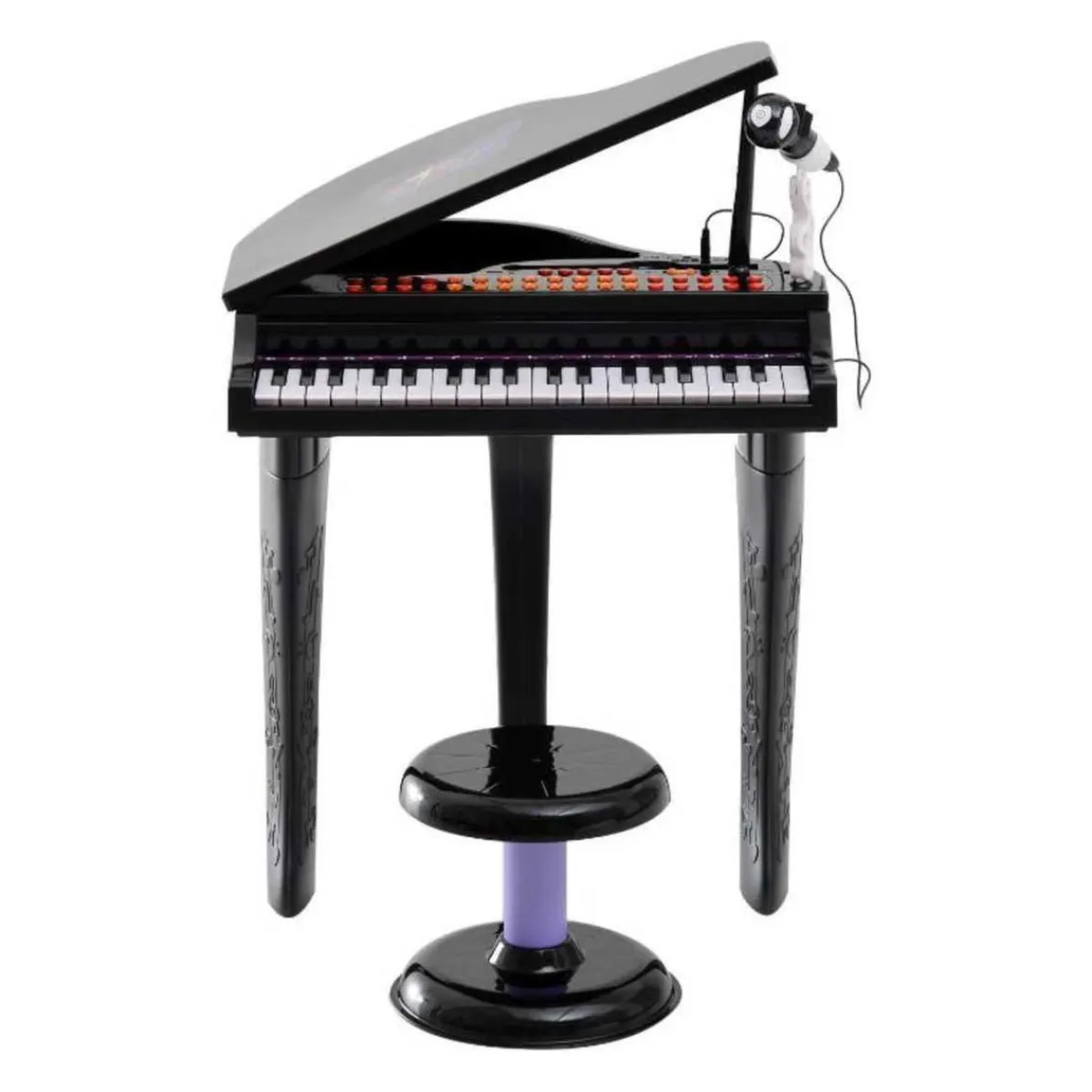 Best - Mini Piano Electrónico de Juguete Negro Música|Electrónicos