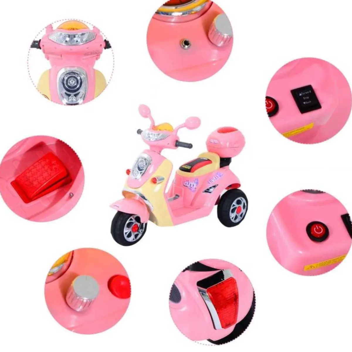 - Moto Eléctrica Infantil Tipo Triciclo*Homcom Sale