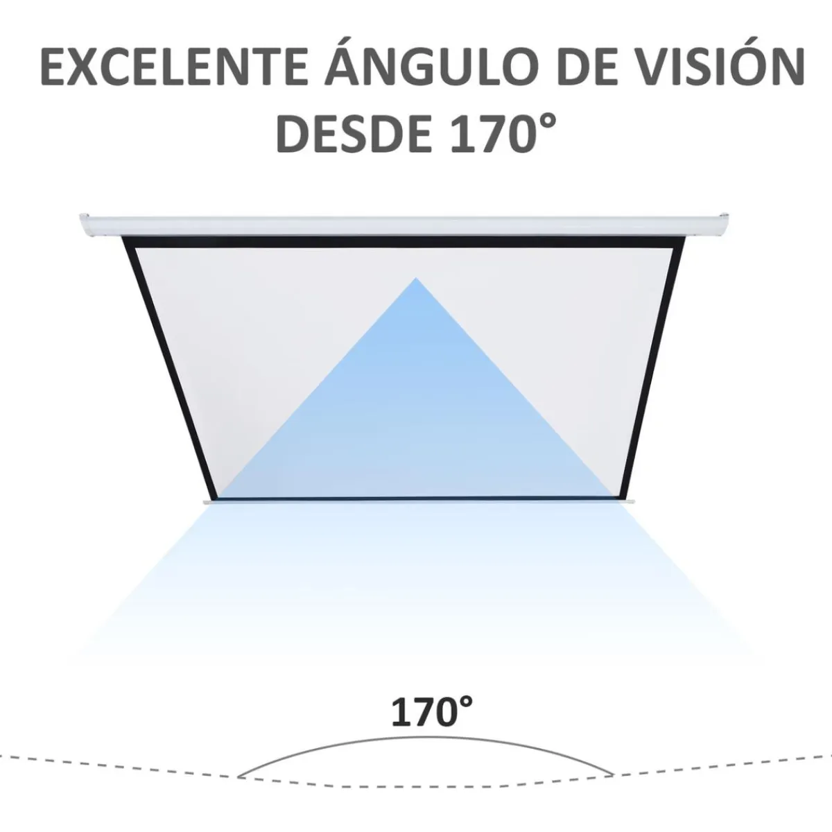 New - Pantalla de proyección motorizada 100''con mando Electrónicos