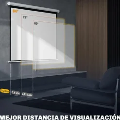 Clearance - Pantalla de proyección 84'' Blanco Electrónicos
