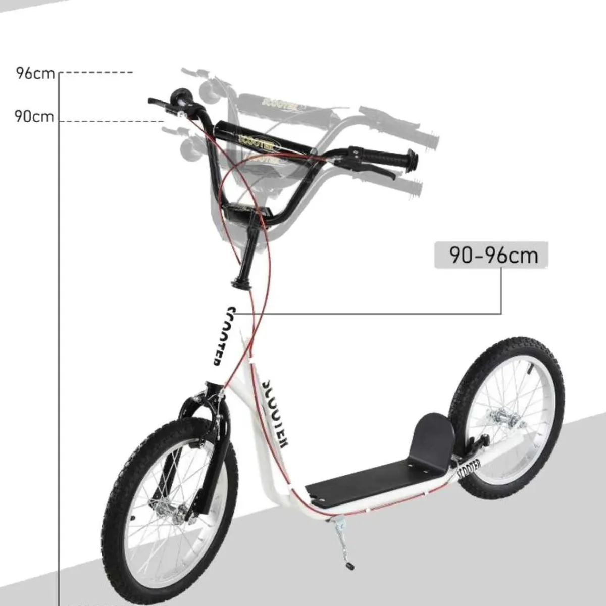 - Patinete Ajustable Para Niños Blanco*Homcom New