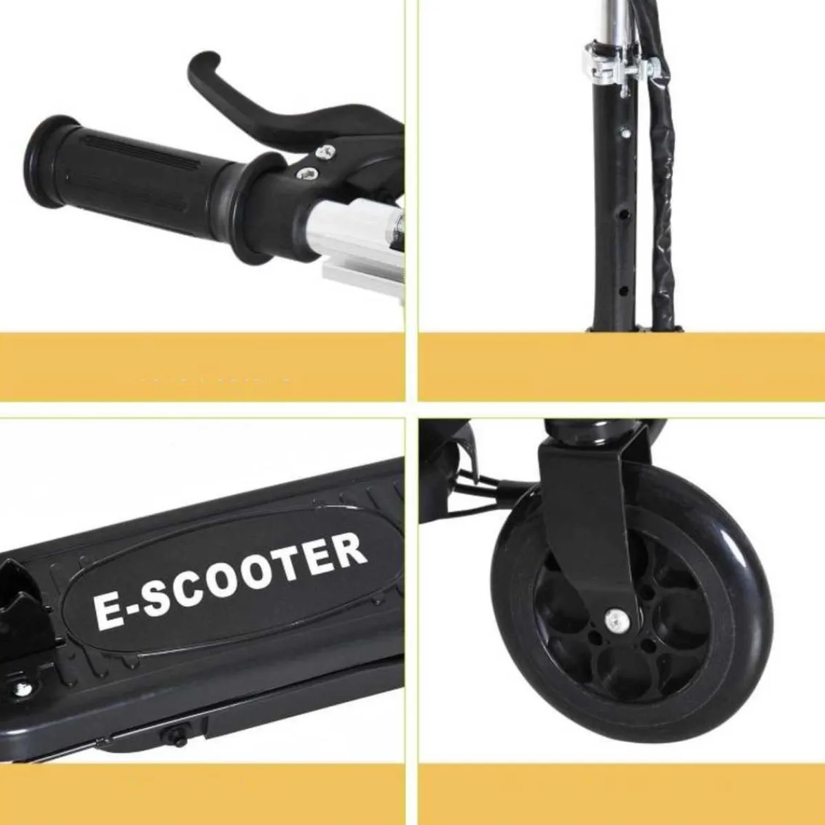 - Patinete Eléctrico Plegable Acero Negro*Homcom Clearance