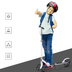 Sale - Patinete Infantil Plegable Blanco Motos Y Triciclos
