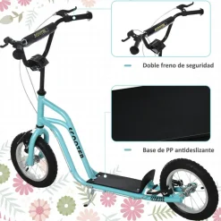 - Patinete Scooter regulable Azul Patines Y Monopatines