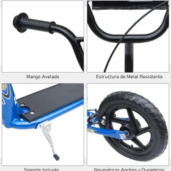 Clearance - Patinete Scooter Ajustable 2 ruedas Azul Patines Y Monopatines