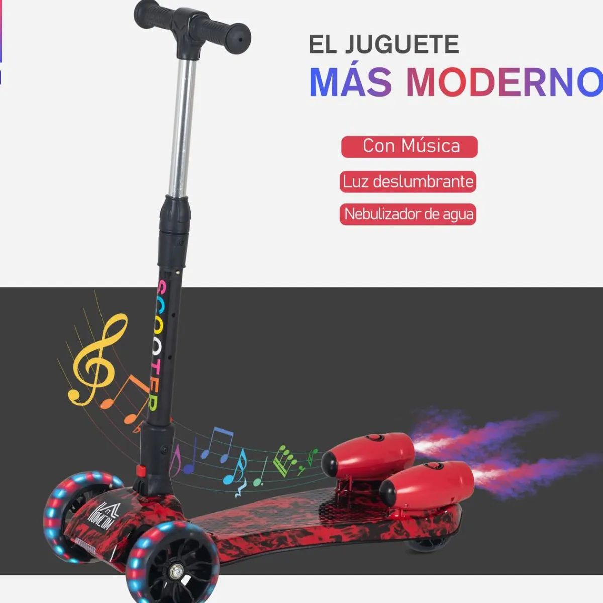 - Patinete Scooter plegable 3 ruedas*Homcom Outlet