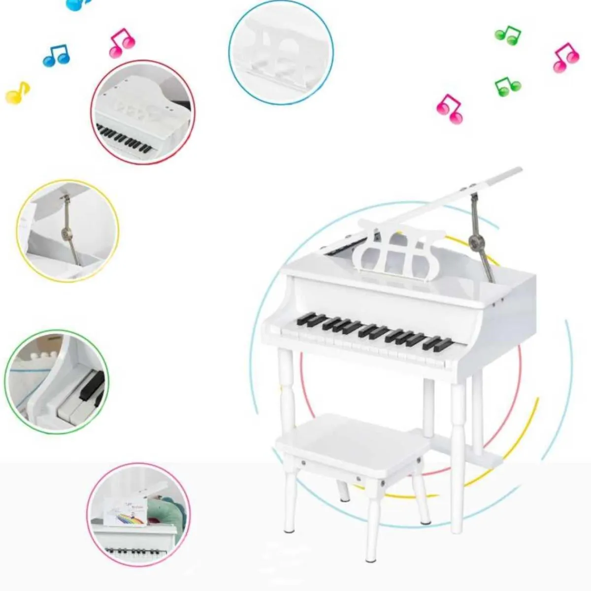 - Piano de Cola Electrónico 30 Teclas Música|Electrónicos
