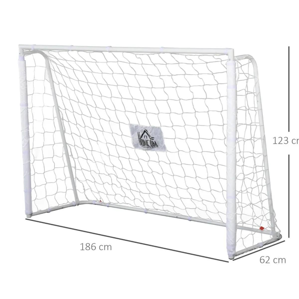 - Portería de fútbol 186x62x123 cm Blanco*Homcom Sale