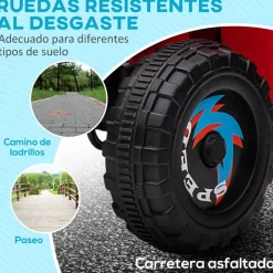 - Quad Eléctrico Rojo con Remolque*Homcom Discount