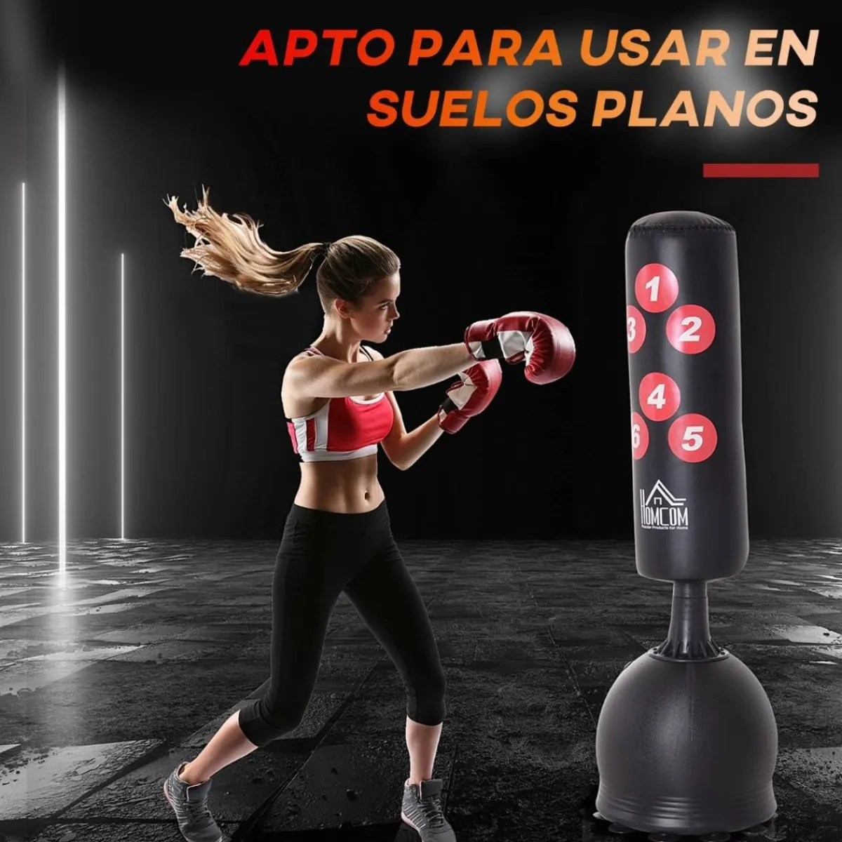 - Saco de boxeo de pie*Homcom Discount
