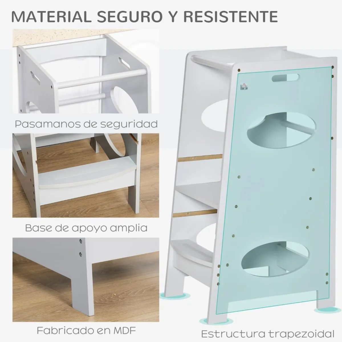 - Torre de aprendizaje madera Gris Estilo De Vida