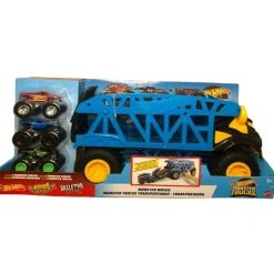 Online Hot Wheels - Camión transportador de Monster Trucks Vehículos Y Circuitos