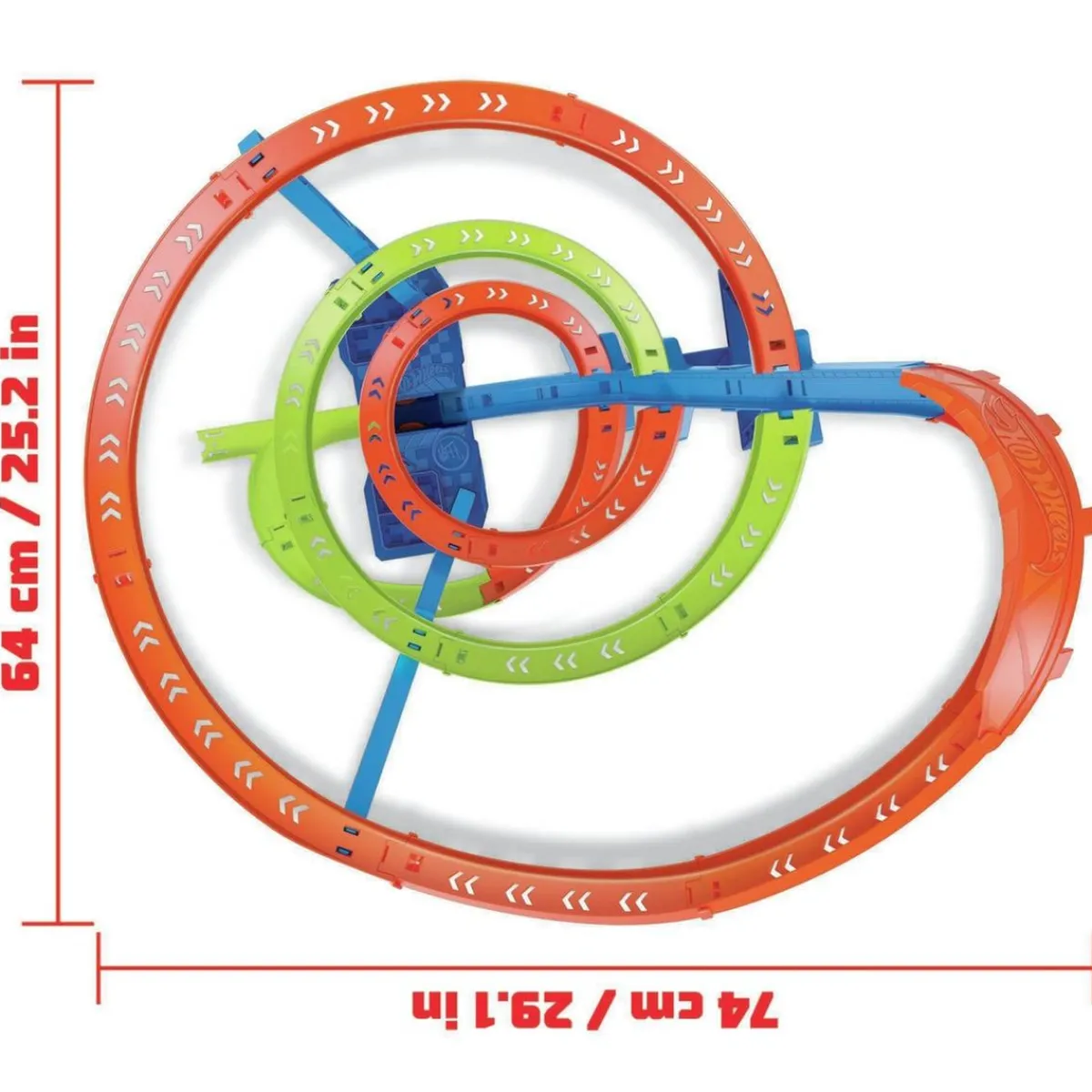 Hot Wheels - Pista de coches con espiral rápida y choques Hot Wheels Action ㅤ*MATTEL Best