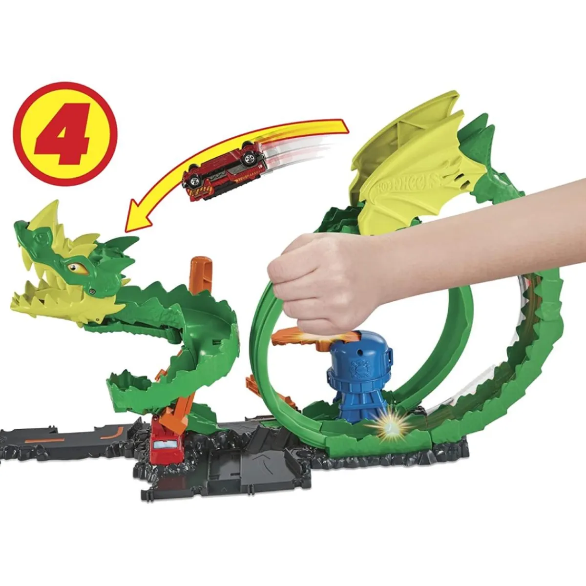 Hot Wheels - Pista dragón furioso en la ciudad*MATTEL