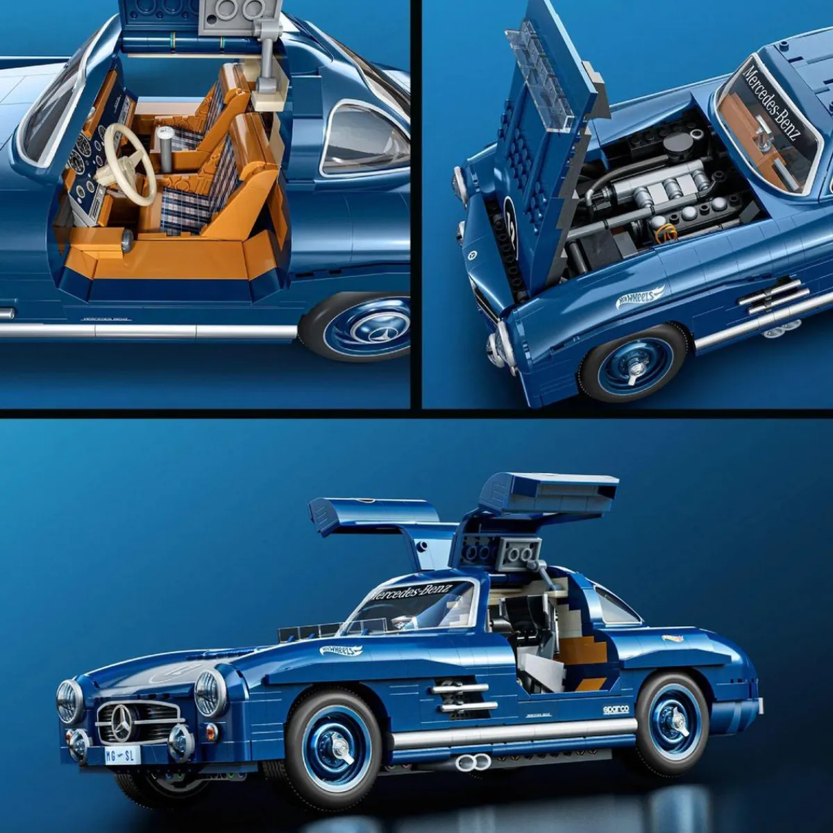 Hot Hot Wheels Premium - Mercedes 300 SL Juguetes De Construcción