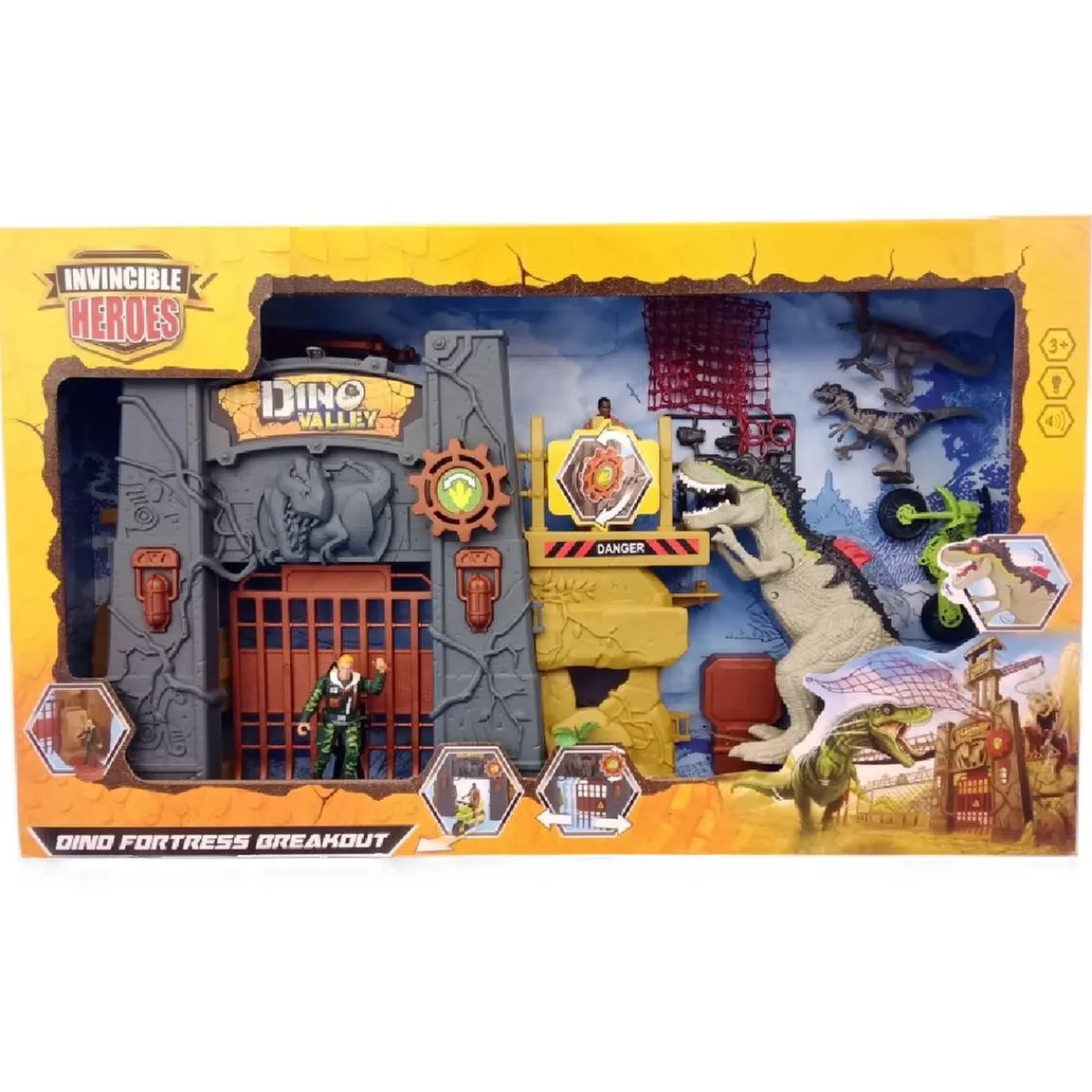 Online Invincible Heroes - Playset dinosaurios con vehículo (Varios modelos) Figuras De Acción