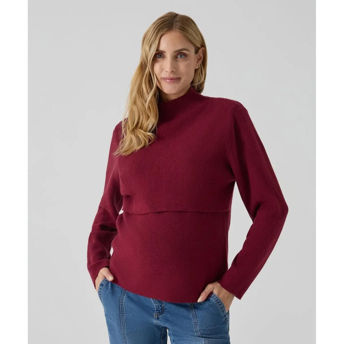 Jersey de lactancia burdeos*Prenatal Hot