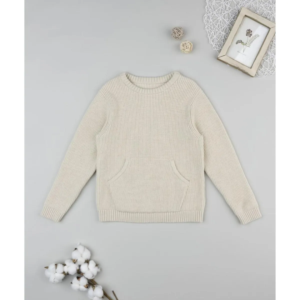 Clearance Jersey de niño beige con bolsillo Niño·Niño 2-10 Años|Niño 2-10 Años·Jerséis Y Sudaderas