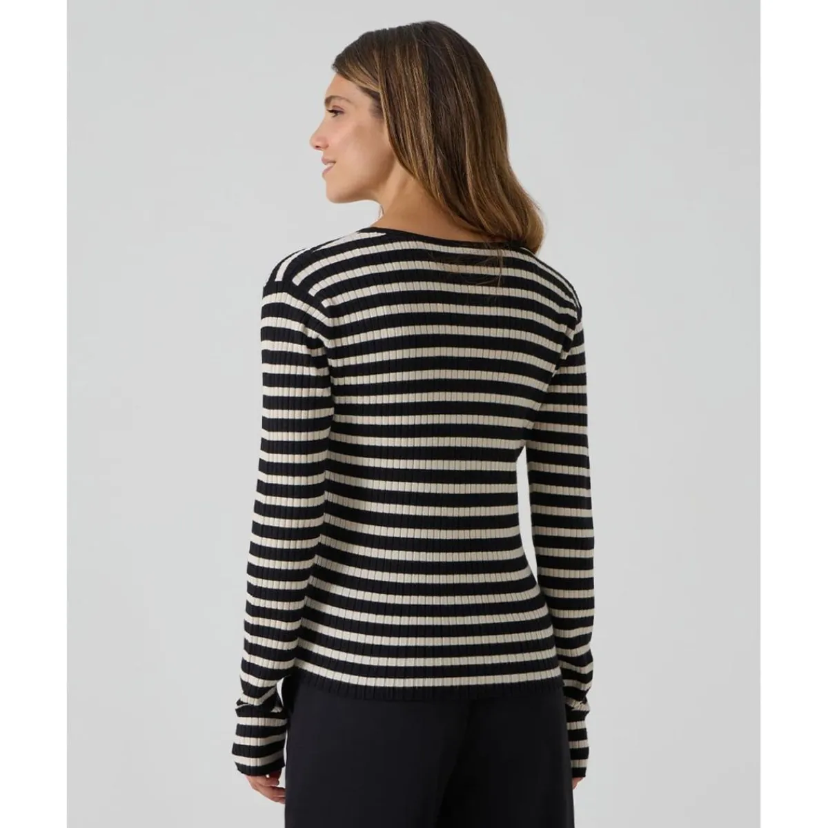 Jersey lactancia a rayas negro y beige*Prenatal Discount