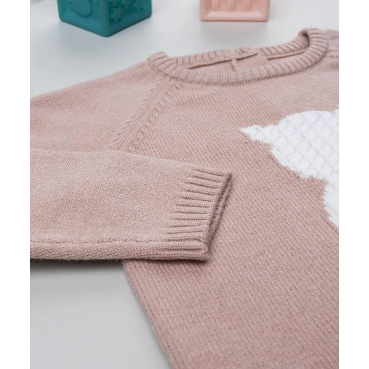 Jersey rosa de niña con gato*Prenatal Discount