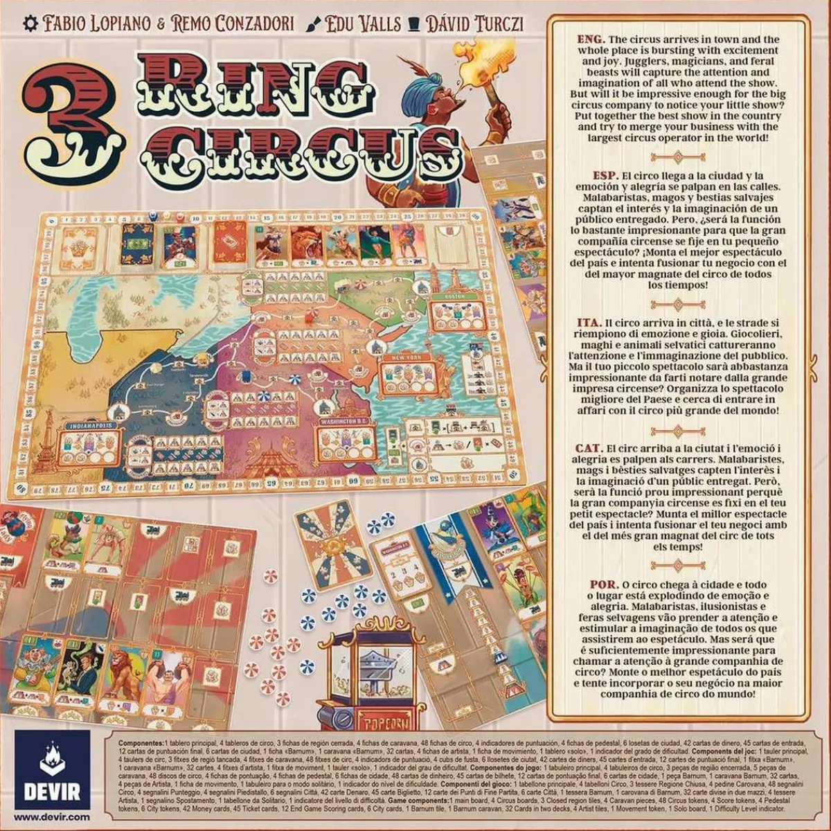 Juego de mesa Ring Circus ㅤ*TRUDI Online
