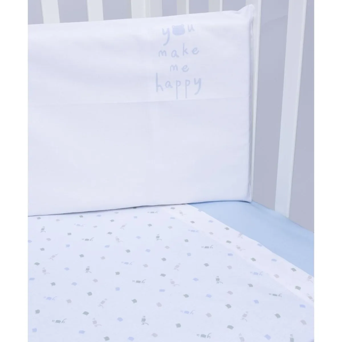 Juego de Sábanas Cuna 3 Piezas "You Make Me Happy"*Prenatal Best