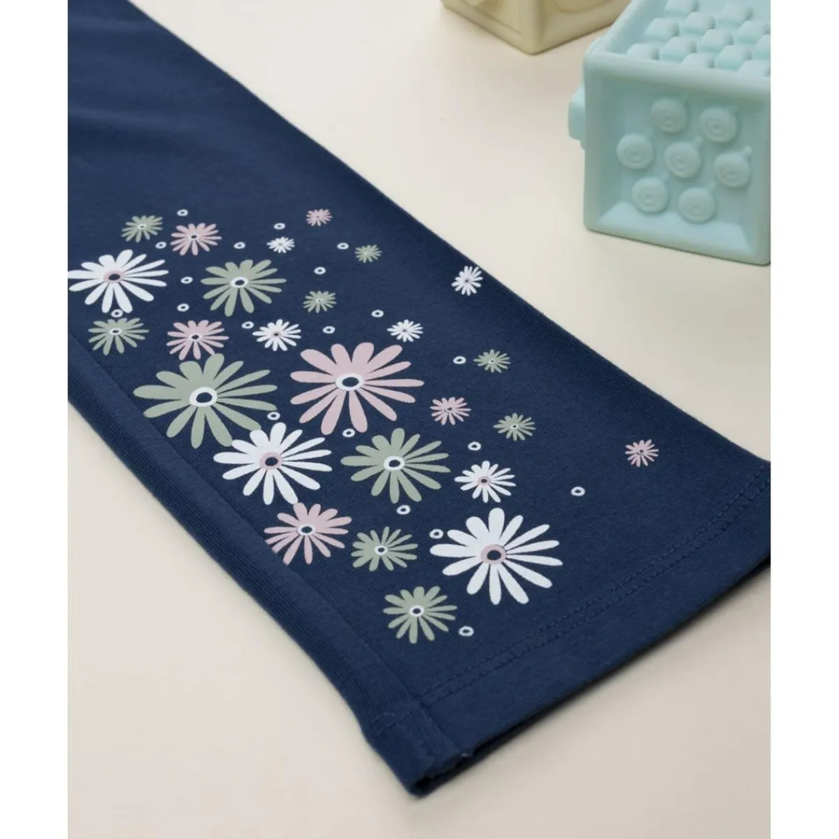 Sale Leggings azul niña con flores Niña·Niña 2-10 Años|Niña 2-10 Años·Leggings Y Faldas