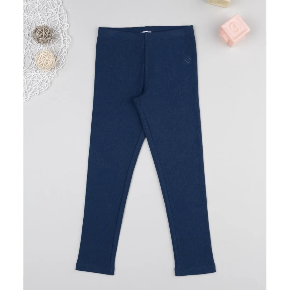 Leggings niña azul con corazón*Prenatal New